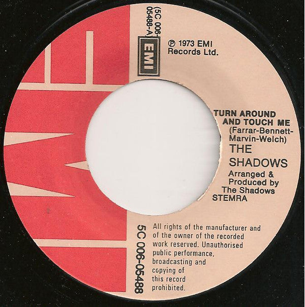 The Shadows : Turn Around And Touch Me (7", Single)