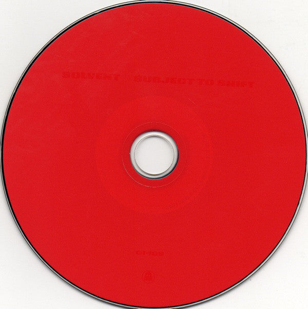 Solvent : Subject To Shift (CD, Album)
