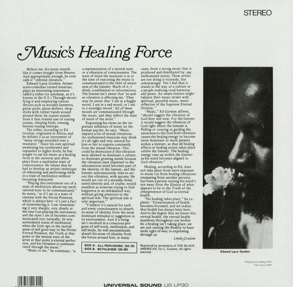 Edward Larry Gordon : Celestial Vibration (LP, Album, RE)