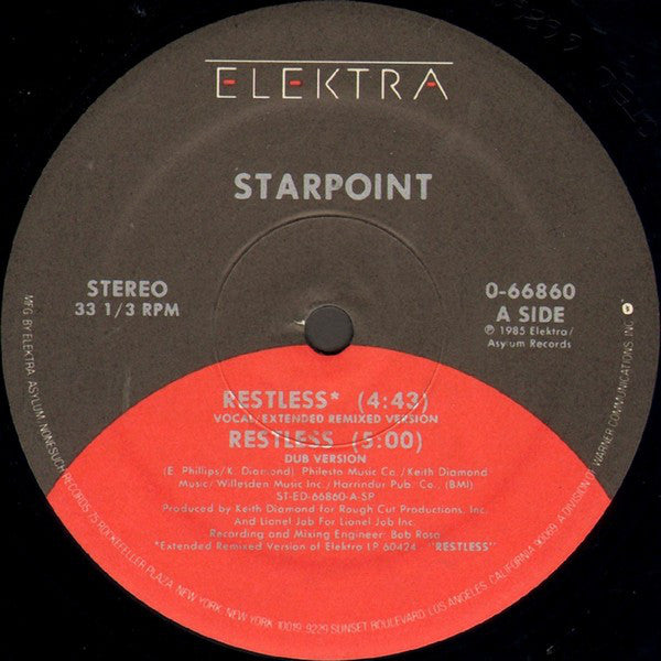 Starpoint : Restless (12")