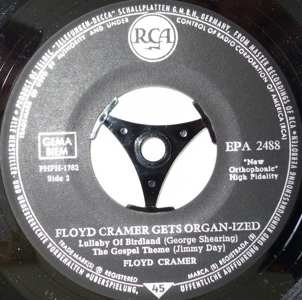 Floyd Cramer : Gets Organ-ized (7", EP)