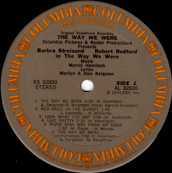 Marvin Hamlisch : The Way We Were (Original Soundtrack Recording) (LP, Album, Ter)