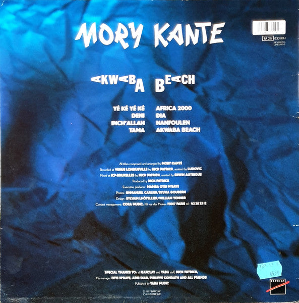 Mory Kanté : Akwaba Beach (LP, Album)