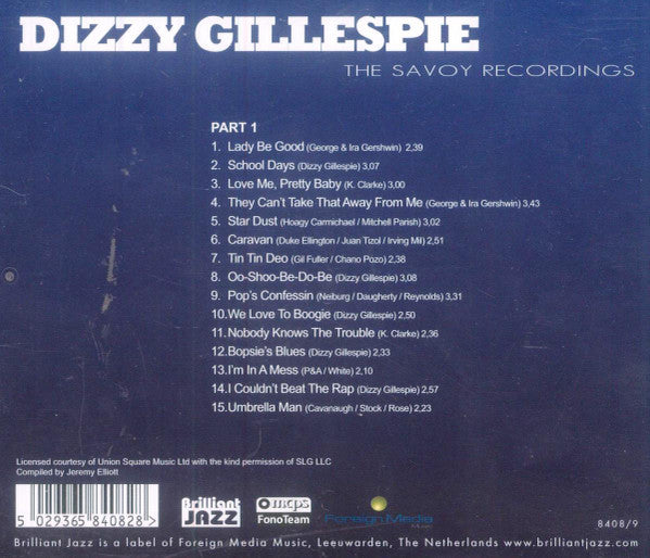 Milt Jackson & The Milt Jackson Quartet : The Savoy Recordings (CD, Comp)