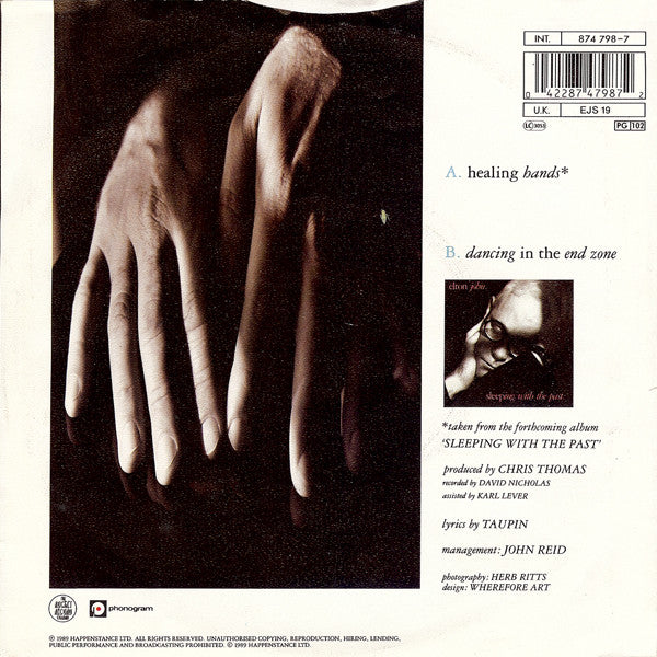 Elton John : Healing Hands (7", Single)