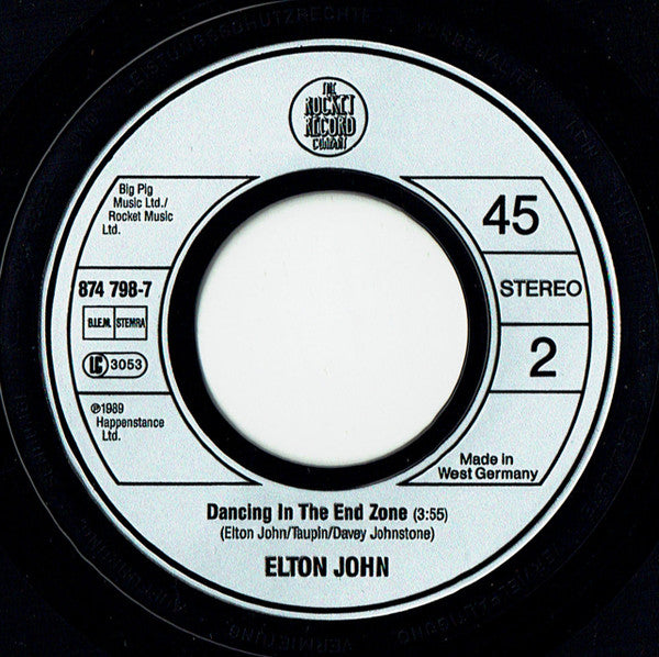 Elton John : Healing Hands (7", Single)