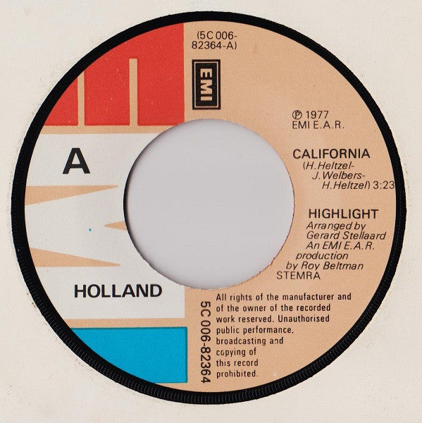 Highlight (2) : California (7", Single)