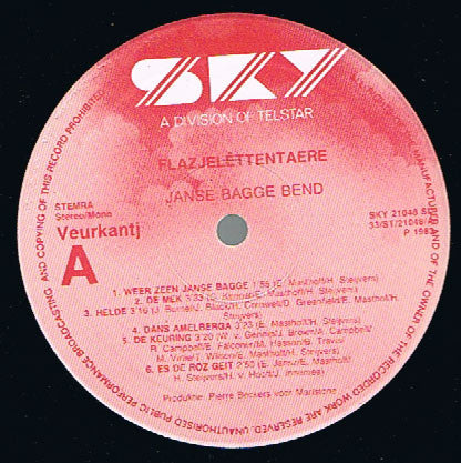 Janse Bagge Bend : Flazjelêttentaere (LP, Album)