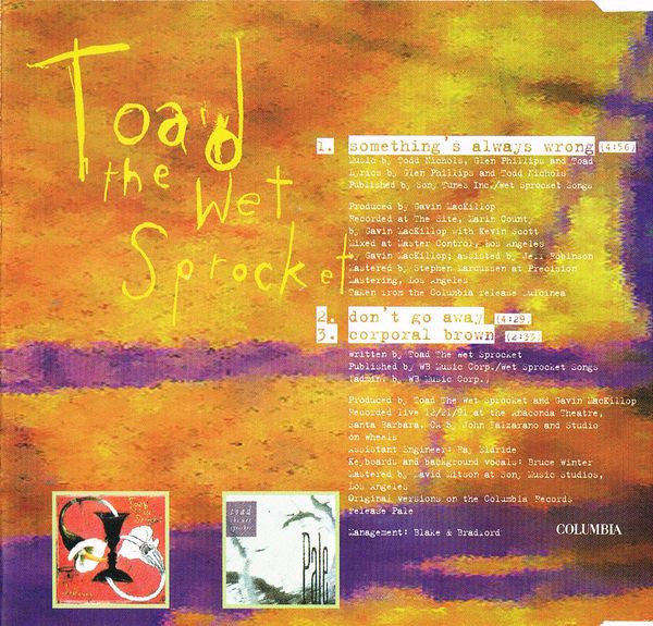 Toad The Wet Sprocket : Something's Always Wrong (CD, Maxi)