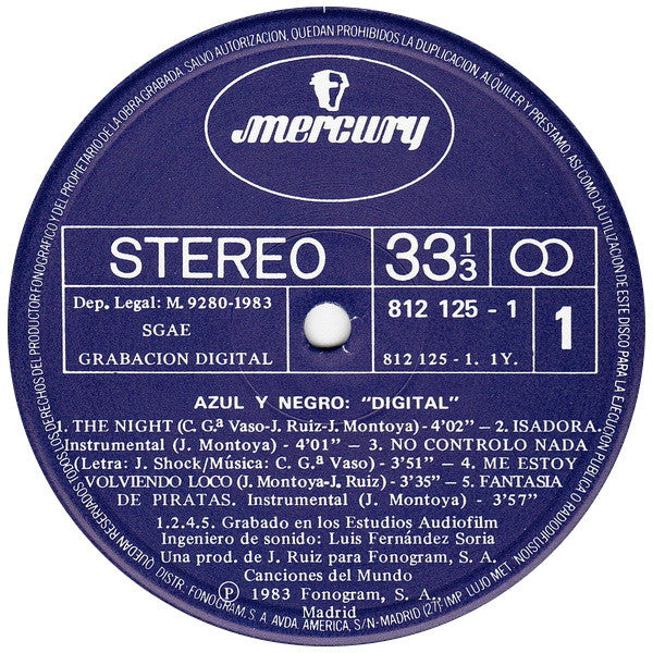 Azul Y Negro : Digital (LP, Album)