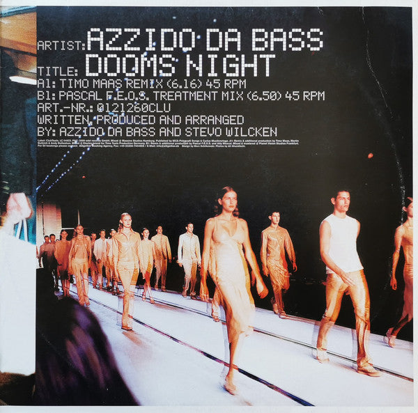 Azzido Da Bass : Dooms Night (12")