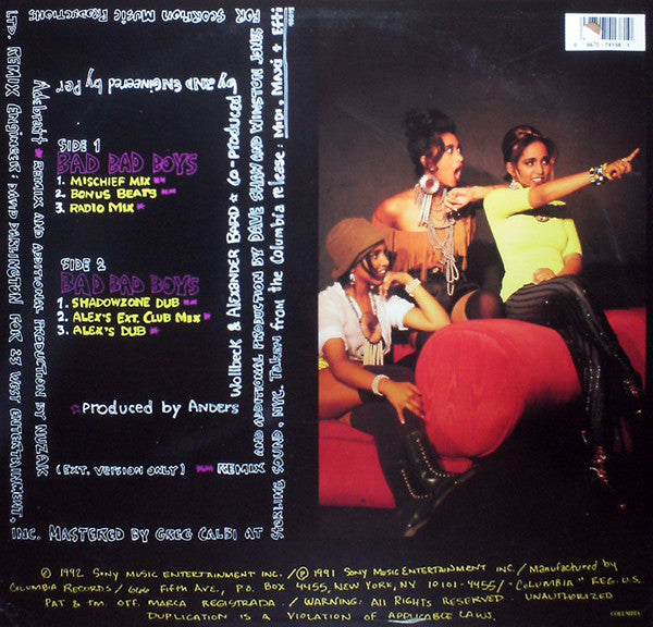 Midi, Maxi & Efti : Bad Bad Boys (12", Maxi)