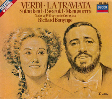 Giuseppe Verdi, Joan Sutherland, Luciano Pavarotti, Matteo Manuguerra, National Philharmonic Orchestra, Richard Bonynge : La Traviata (3xCD, Album, RE + Box, Sli)