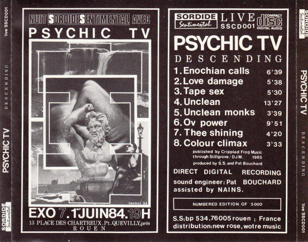 Psychic TV : Descending (CD, Ltd, Num)