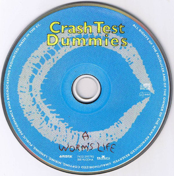 Crash Test Dummies : A Worm's Life (CD, Album)