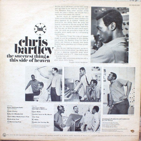 Chris Bartley : The Sweetest Thing This Side Of Heaven (LP, Album)