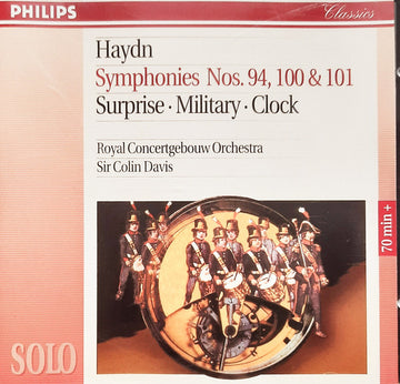 Joseph Haydn, Concertgebouworkest, Sir Colin Davis : Symphonies No. 94 "Surprise", 100 "Military" & 101 "The Clock" (CD, Album, RE)