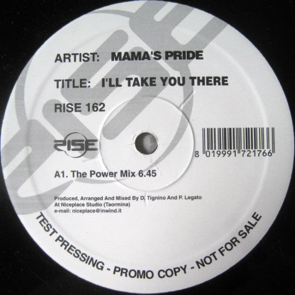 Mama's Pride : I'll Take You There (12", Promo, TP)