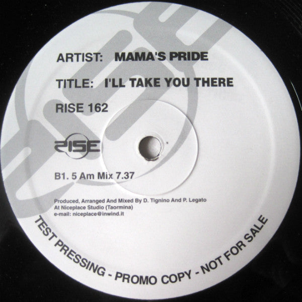 Mama's Pride : I'll Take You There (12", Promo, TP)