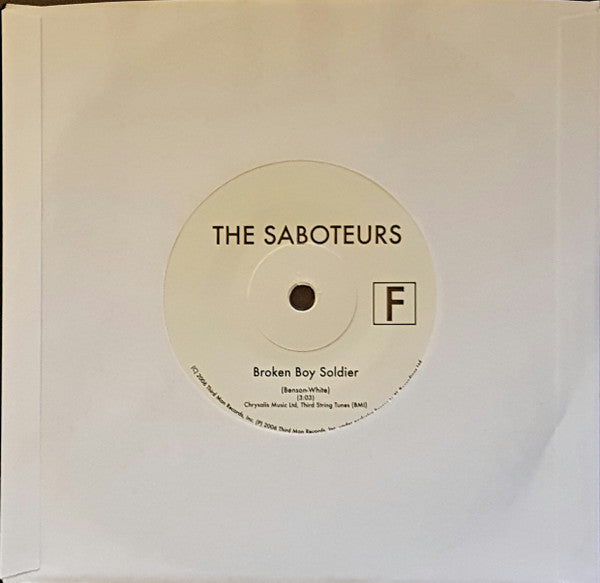 The Saboteurs : Broken Boy Soldier (7", Single)