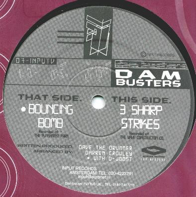 The Dam Busters : 3 Sharp Strikes / Bouncing Bomb (12")