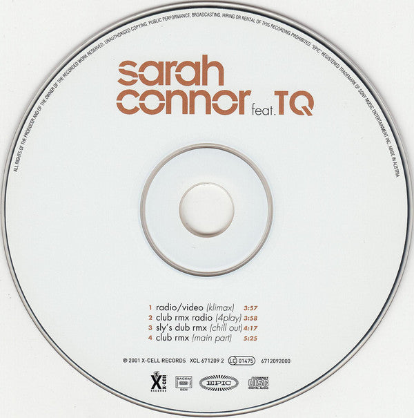 Sarah Connor Feat. TQ : Let's Get Back To Bed - Boy! (CD, Maxi)