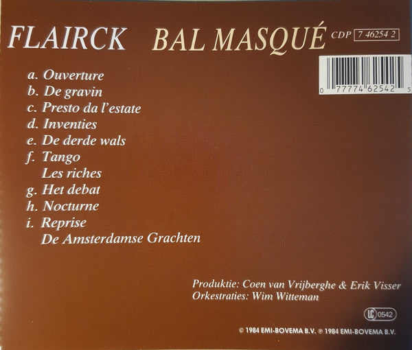 Flairck : Bal Masqué (CD, Album)