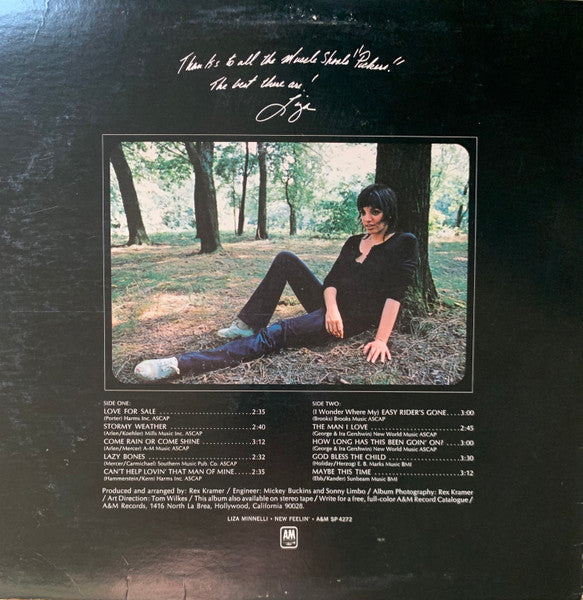 Liza Minnelli : New Feelin' (LP, Album)