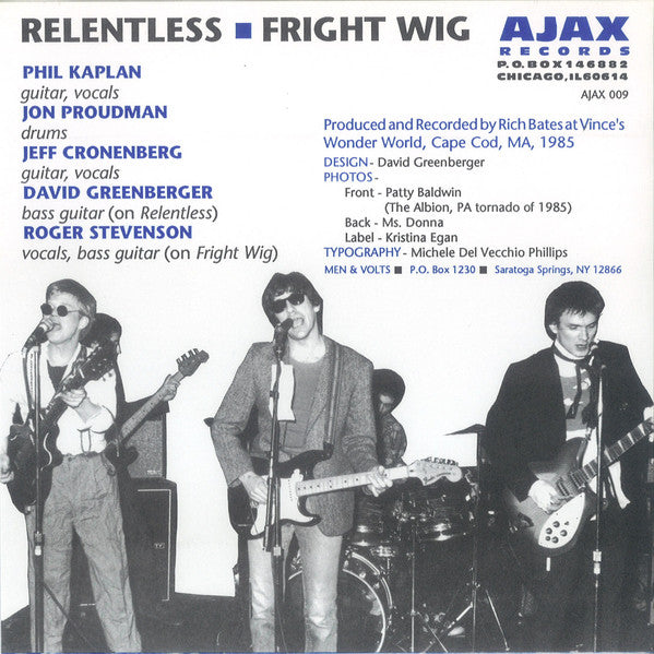 Men & Volts : Relentless / Fright Wig (7", Single)