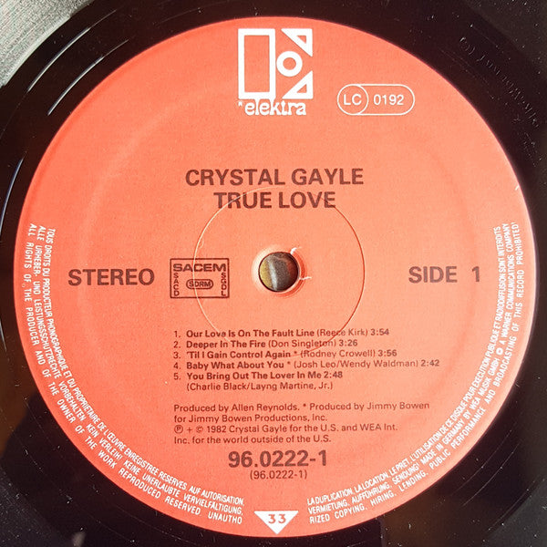 Crystal Gayle : True Love (LP, Album)