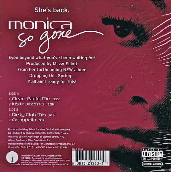 Monica : So Gone (12")