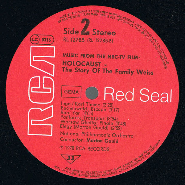 Morton Gould : Holocaust The Story Of The Family Weiss (LP)
