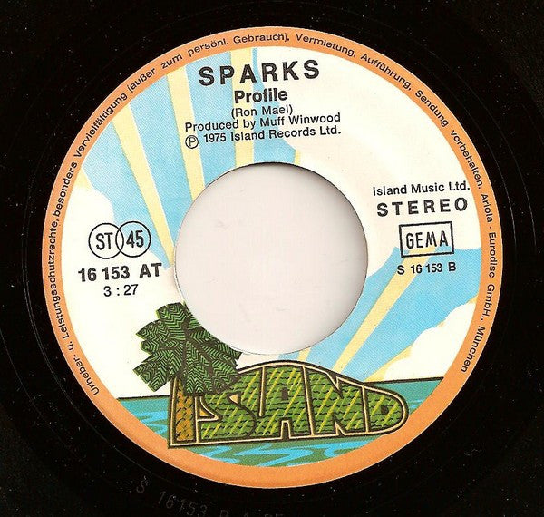 Sparks : Get In The Swing (7", Single)