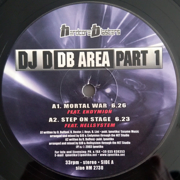 DJ D : DB Area Part 1 (12")