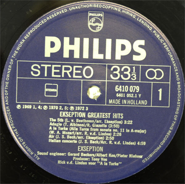 Ekseption : Greatest Hits (LP, Comp)