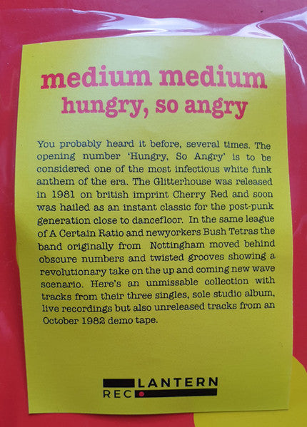 Medium Medium : Hungry, So Angry (2xLP, Comp, Ltd)