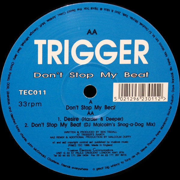 Trigger : Don't Stop My Beat (12")