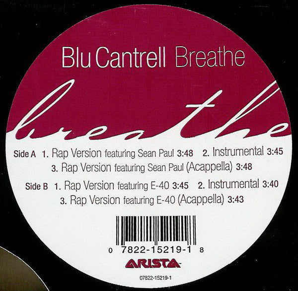 Blu Cantrell : Breathe (12")