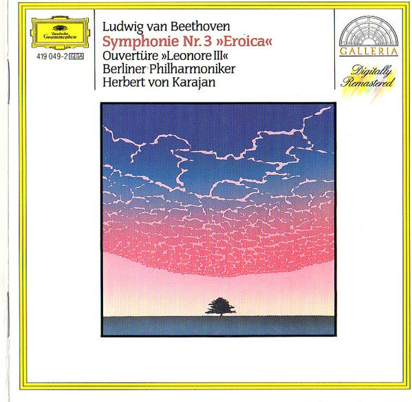 Ludwig van Beethoven – Berliner Philharmoniker, Herbert von Karajan : Symphonie Nr. 3 “Eroica” / Ouverture “Leonore III” (CD, Comp, RM)