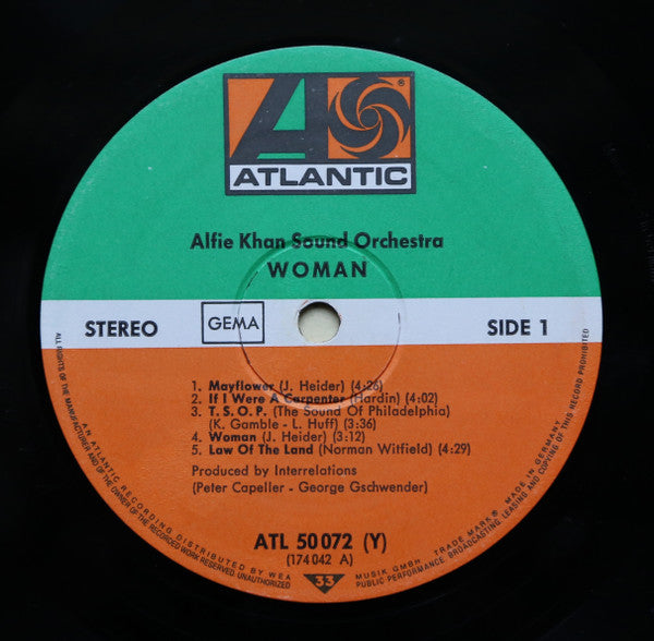 Alfie Khan Sound Orchestra : Woman (LP, Album)