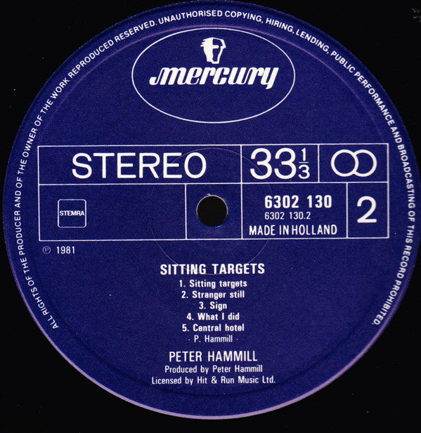 Peter Hammill : Sitting Targets (LP, Album)