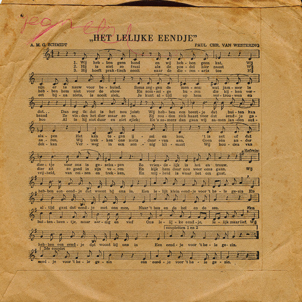 Ronnie Potsdammer, Heleen van Meurs : Het Lelijke Eendje (Flexi, 7", Card, Pic, Pos)