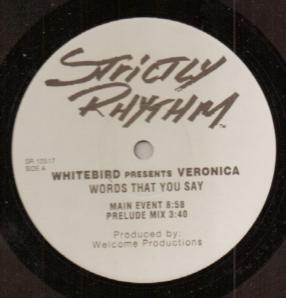Whitebird Presents Veronica Brown : Words That You Say (12", Promo)