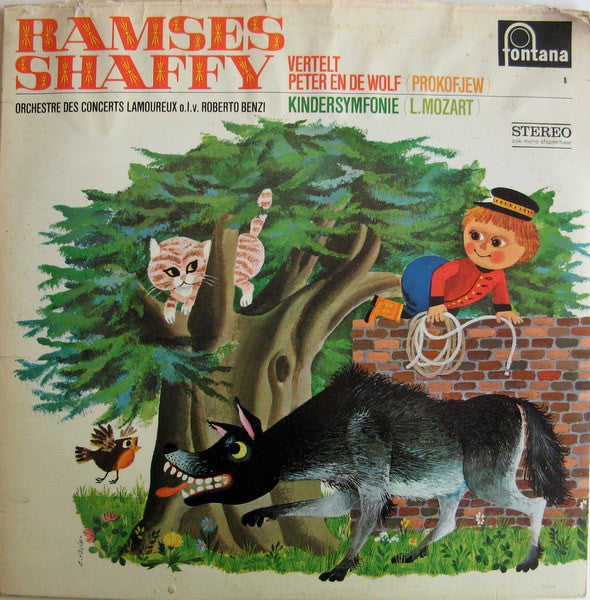 Ramses Shaffy, Orchestre Des Concerts Lamoureux O.l.v. Roberto Benzi : Ramses Shaffy Vertelt Peter En De Wolf (LP, Album)