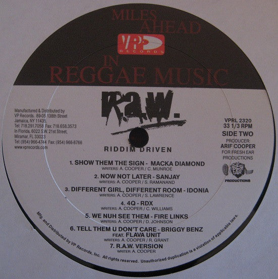 Various : R.A.W. (Ready And Willing) (LP, Comp)