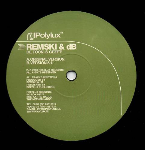 DJ Remski feat. Doctor dB : De Toon Is Gezet (12")