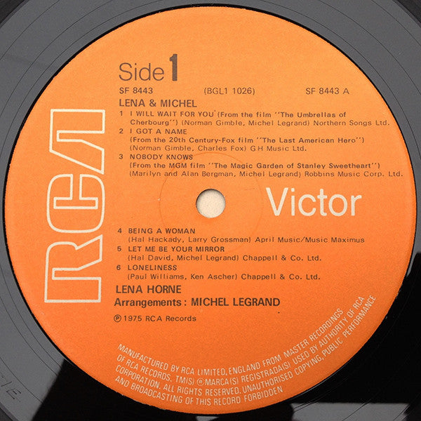 Lena Horne & Michel Legrand : Lena & Michel (LP, Album)