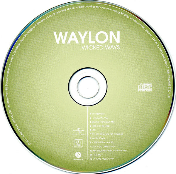 Waylon (3) : Wicked Ways (CD, Album, Enh)