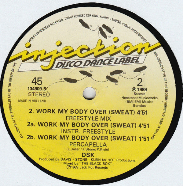 DSK : Work My Body Over (Sweat) (12")
