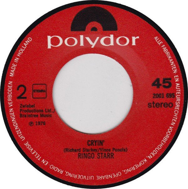 Ringo Starr : You Don't Know Me At All (7", Single)